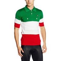 Santini Short Sleeve Jersey - Red/white/green, X-large