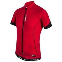 Santini 365 Men\'s Ora Short Sleeve Jersey - Red/red, Large