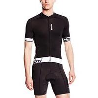 santini sleek 2 aero short sleeve jersey white small