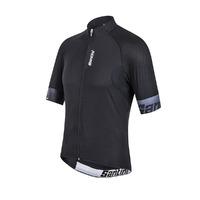 santini fs94375coolz cool zero short sleeve jersey black 2x large