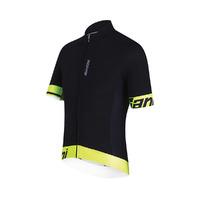 santini 365 mens sleek 2 aero short sleeve jersey yellow 2x large