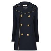 SAINT LAURENT Piped Wool Coat