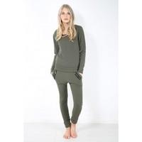 Sarah Gold Necklace Side Zip on Fitted Trouser