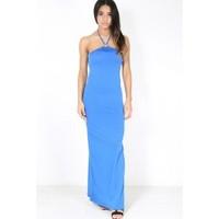 Sam Halter Neck Side Split Maxi Dress