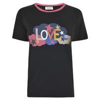 SAINT LAURENT Love Print T Shirt