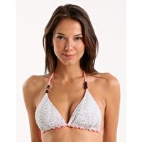 san sebastian reversible rope padded tri top grey and coral