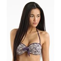 Sarong Song Twisted Strapless Bra - Violet