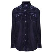 SAINT LAURENT Velvet Western Shirt