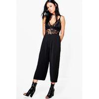 Satin Culottes - black