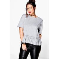 savannah frill hem tee grey