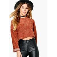 Sara Knitted Boucle Sweat Top - multi