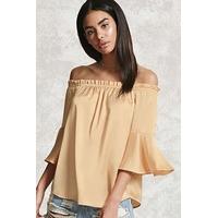 Satin Off-the-Shoulder Top