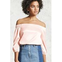 Satin Off-the-Shoulder Top