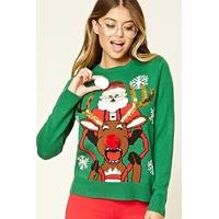 Santa and Reindeer Jumper