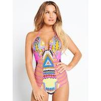 Samantha Faiers Ladder Halter Swimsuit