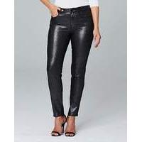 Saskia Glitter Slim Leg Jeans Reg