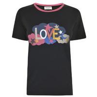 saint laurent love print t shirt