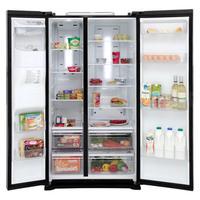 samsung rs7667fhcbc american fridge freezer in gloss black ice water 1