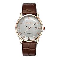 Sanda Crystal Glass Lovers Watches Couple\'s Quartz Watch Waterproof Leather Watchband Business Women Slim Watches relogio masculino