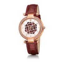 santorini flower red mop watch