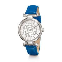 santorini flower classy blue watch