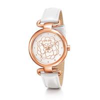 santorini flower classy white watch