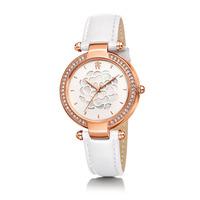 santorini flower white mop watch