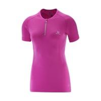 Salomon Lightning Pro SS Zip Tee W rose violet