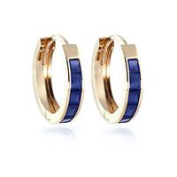 Sapphire Huggie Earrings 1.3ctw in 9ct Gold