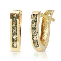 Sapphire Acute Huggie Earrings 1.3ctw in 9ct Gold