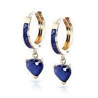 Sapphire Huggie Earrings 0.85ctw in 9ct Gold