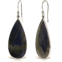 sapphire drop earrings 420ctw in 9ct white gold