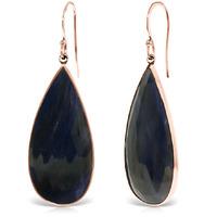 Sapphire Drop Earrings 42.0ctw in 9ct Rose Gold