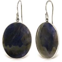 Sapphire Drop Earrings 40.0ctw in 9ct White Gold