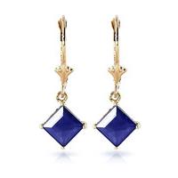 Sapphire Alexandra Drop Earrings 2.9ctw in 9ct Gold