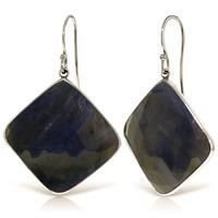 sapphire drop earrings 435ctw in 9ct white gold