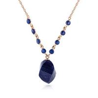 Sapphire Briolette Pendant Necklace 16.25ctw in 9ct Rose Gold