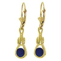 Sapphire San Francisco Drop Earrings 1.3ctw in 9ct Gold