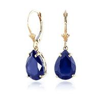 Sapphire Drop Earrings 9.3ctw in 9ct Gold