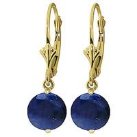 Sapphire Drop Earrings 3.3ctw in 9ct Gold