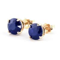 Sapphire Stud Earrings 3.3ctw in 9ct Gold
