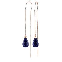 Sapphire Scintilla Briolette Earrings 6.6ctw in 9ct Rose Gold