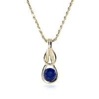 Sapphire San Francisco Pendant Necklace 0.65ct in 9ct Gold