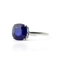 sapphire rococo ring 483ct in 9ct white gold