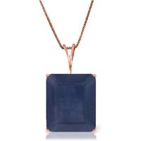 Sapphire Pendant Necklace 7.0ct in 9ct Rose Gold