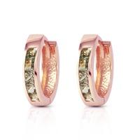 Sapphire Huggie Earrings 1.3ctw in 9ct Rose Gold