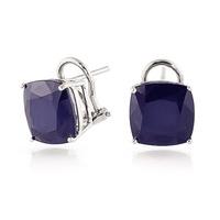 Sapphire Stud Earrings 9.66ctw in 9ct White Gold