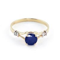 Sapphire and Diamond Aspire Ring 1.0ct in 9ct Gold