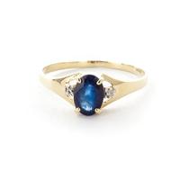 Sapphire and Diamond Desire Ring 1.25ct in 9ct Gold