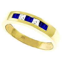 sapphire and white topaz ring 078ctw in 9ct gold